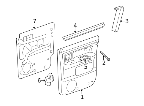 Rear Door for 2011 Ram Dakota #2