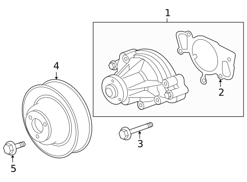 Water Pump for 2010 Jaguar XF #0