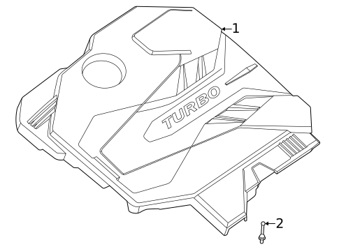 Engine Appearance Cover for 2024 Genesis GV70 #1