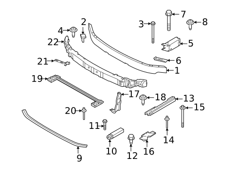Bumper & Components - Front for 2022 Mini Cooper #3