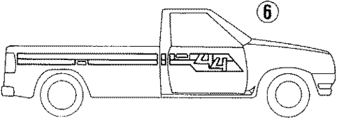 Stripe Tape for 1988 Mazda B2200 #1
