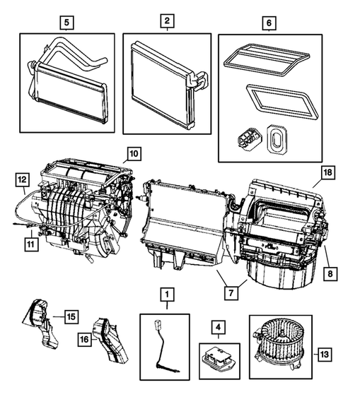 Air Conditioner and Heater Units for 2009 Dodge Caliber #2