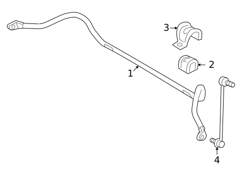 Stabilizer Bar & Components for 2010 Volvo C30 #1