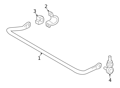 Stabilizer Bar & Components for 2008 Volvo C70 #1