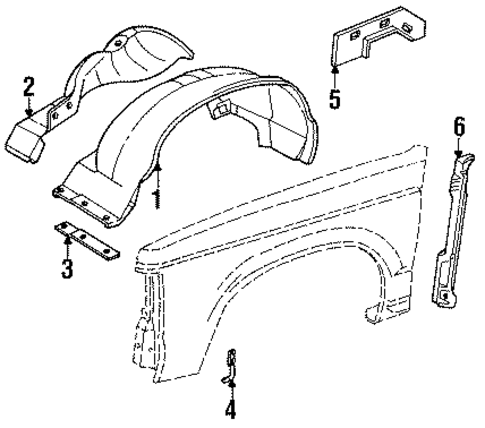Inner Components for 1992 Chevrolet S10 Blazer #0