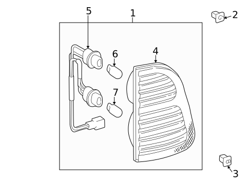Tail Lamps for 1998 Lexus LX470 #1