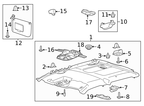 Interior Trim - Cab for 2018 Ford F-350 Super Duty #6