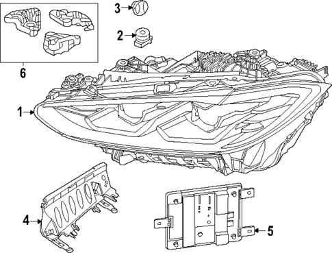 Headlamp Components for 2025 BMW M3 #0
