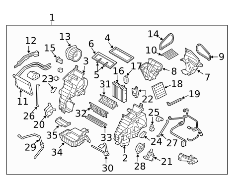 Condenser, Compressor & Lines for 2011 Kia Soul #1