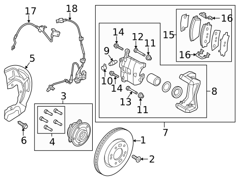 Brake Components for 2023 Kia Seltos #0