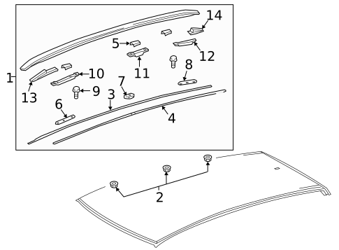 Roof Rack for 2020 Lexus NX300 #1