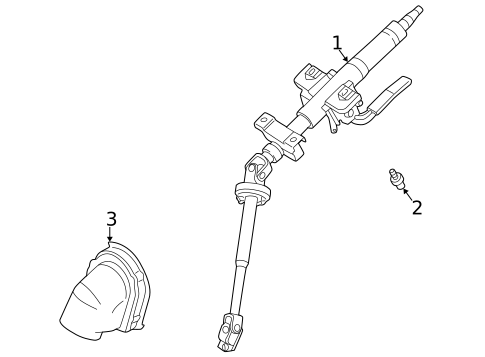 Steering Column Assembly for 2001 Chrysler Sebring #0