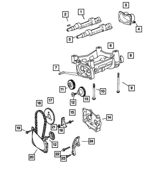 Timing Belt and Cover for 2005 Jeep Liberty #1
