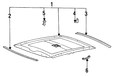 Interior Trim for 1993 Hyundai Excel #2