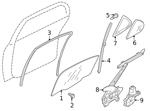 Rear Door for 2008 Mitsubishi Lancer #0