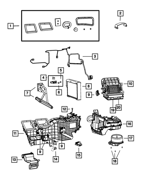 Air Conditioner and Heater Units for 2016 Ram 3500 #5
