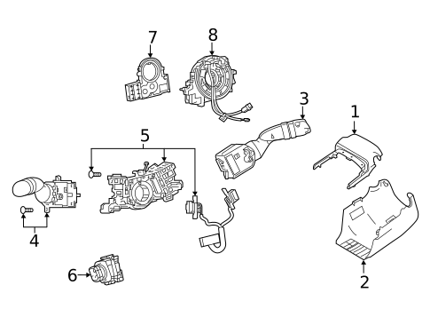 Shroud, Switches & Levers for 2025 Lexus NX250 #4