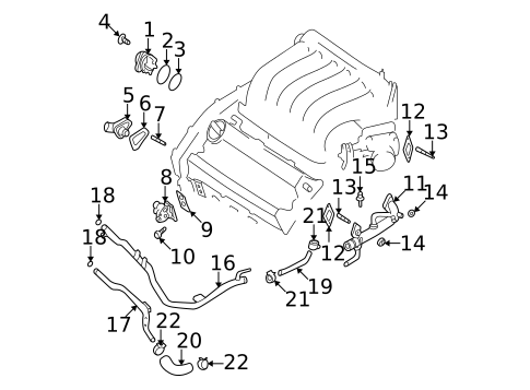 Water Pump for 2001 Nissan Maxima #0