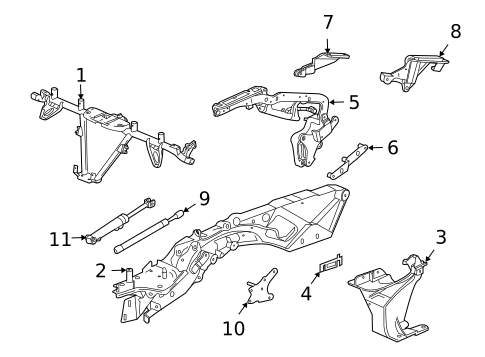 Frame & Components for 2004 Cadillac XLR #1