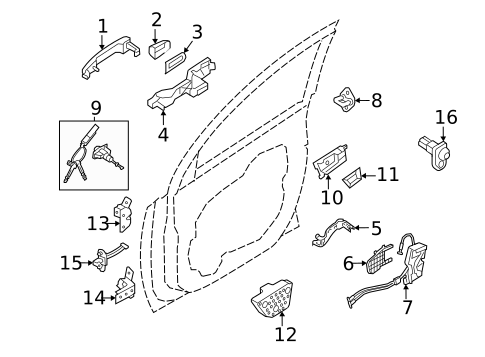 Front Door for 2012 Kia Sorento #0
