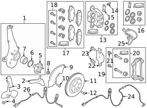 Front Brakes for 2020 Land Rover Defender 110 #7