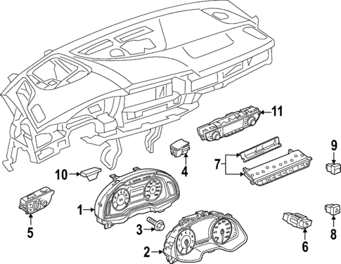Cluster & Switches for 2024 Audi RS5 #5