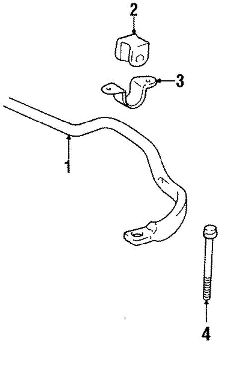 Stabilizer Bar & Components for 1992 Toyota Pickup #0