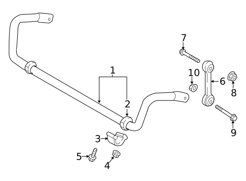 Stabilizer Bar & Components for 2023 Audi e-tron Quattro #0