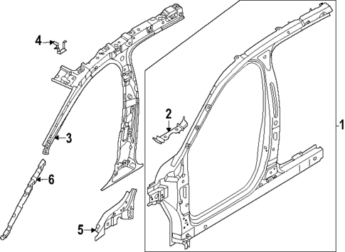 Hinge Pillar for 2024 Lincoln Nautilus #0
