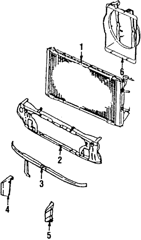 Radiator & Components for 1991 Subaru XT #1
