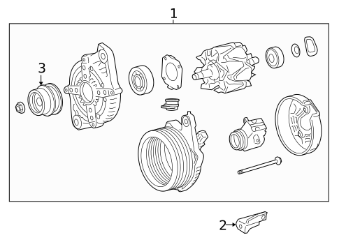 Alternator for 2017 Lexus IS200t #1
