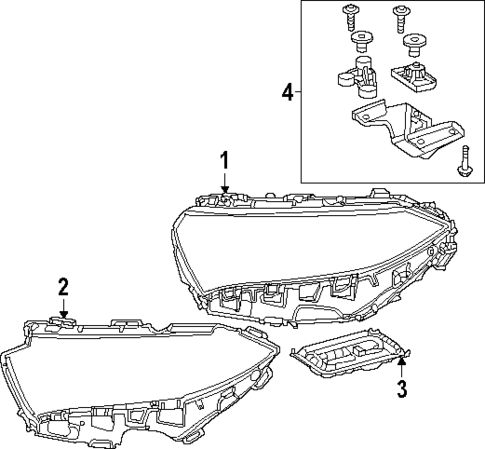 Headlamp Components for 2023 Mercedes-Benz EQB 350 #0