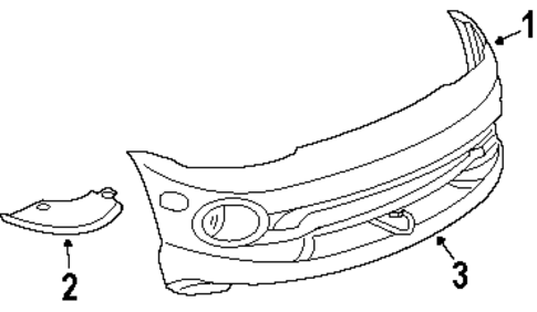 Bumper & Components - Front for 2000 Dodge Viper #0