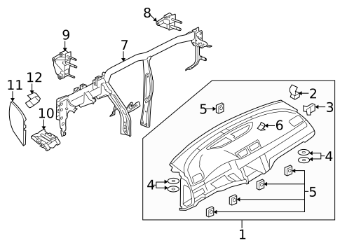 Instrument Panel for 2009 Volkswagen CC #1