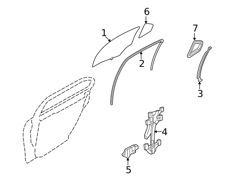 Rear Door for 2007 Ford Fusion #0