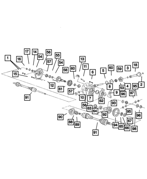 Power Transfer Assembly and Mounting for 2004 Chrysler Town & Country #0