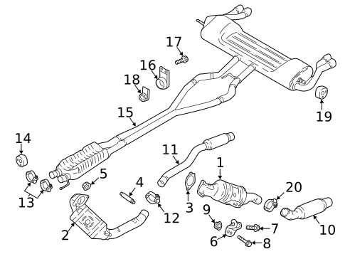 Exhaust Components for 2018 Ford Fusion #0