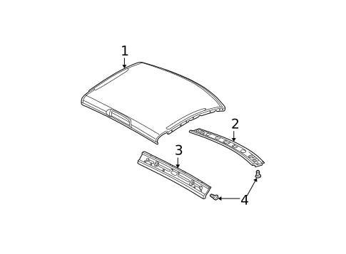 Roof & Components for 2003 Dodge Ram 1500 #1