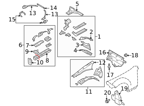 Structural Components & Rails for 2006 Mazda MX-5 Miata #0