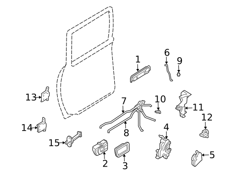 Rear Door for 2002 Nissan Xterra #0