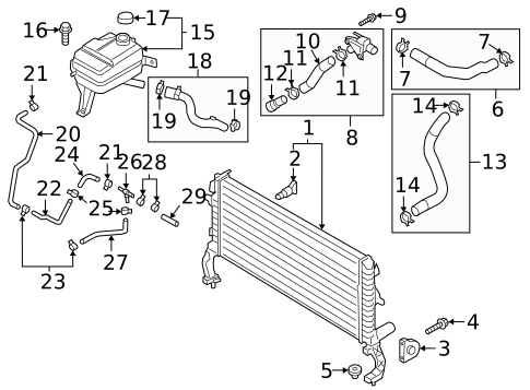 Radiator & Components for 2020 Hyundai Veloster N #0