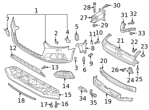 Switches & Sensors for 2019 Audi A5 Sportback #1