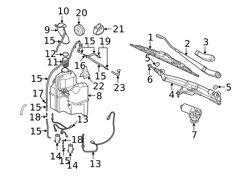 Wiper & Washer Components for 2005 Volvo V70 #0