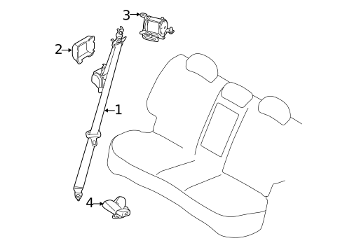 Seat Belt for 2012 Kia Sportage #0