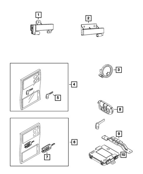 Keys, Modules and Engine Controllers for 2016 Jeep Renegade #1