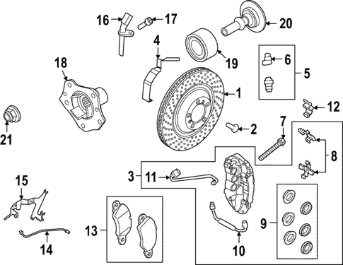 Front Brakes for 2024 Porsche 718 Cayman #1