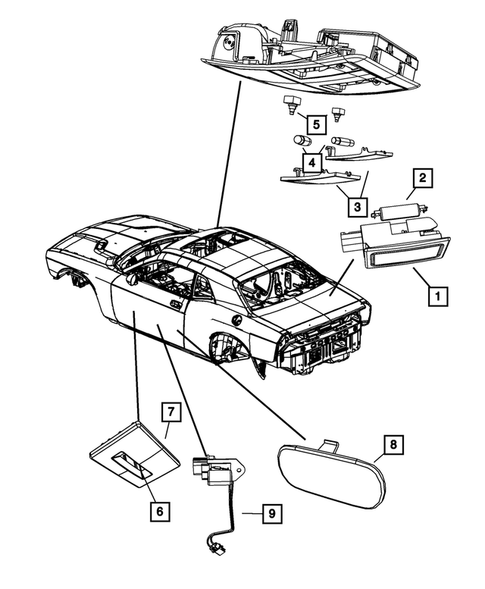 Lamps-Interior and Exterior for 2008 Dodge Challenger #2