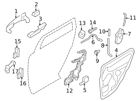 Lock & Hardware for 2007 Ford Edge #1