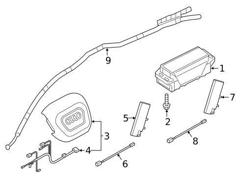 Air Bag Components for 2022 Audi SQ7 #0