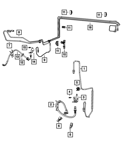 Hydraulic Control Unit, Brake Tubes and Hoses for 2022 Chrysler 300 #3